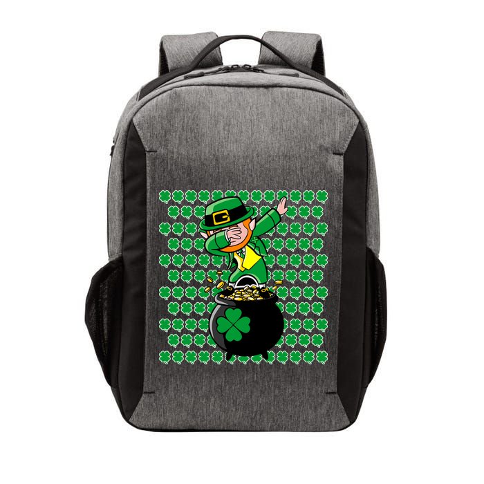 Irish Dabbing Leprechaun Shamrocks Funny Dab St. Patrick's Day Vector Backpack