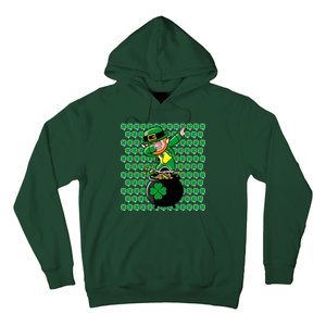 Irish Dabbing Leprechaun Shamrocks Funny Dab St. Patrick's Day Hoodie