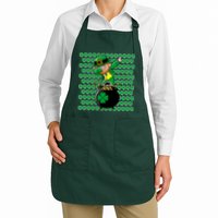 Irish Dabbing Leprechaun Shamrocks Funny Dab St. Patrick's Day Apron