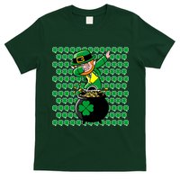 Irish Dabbing Leprechaun Shamrocks Funny Dab St. Patrick's Day T-Shirt
