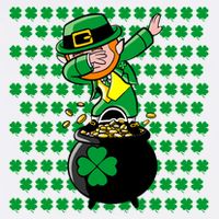 Irish Dabbing Leprechaun Shamrocks Funny Dab St. Patrick's Day Garment-Dyed Sweatshirt