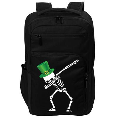Irish Dabbing Skeleton St. Patrick's Day Impact Tech Backpack