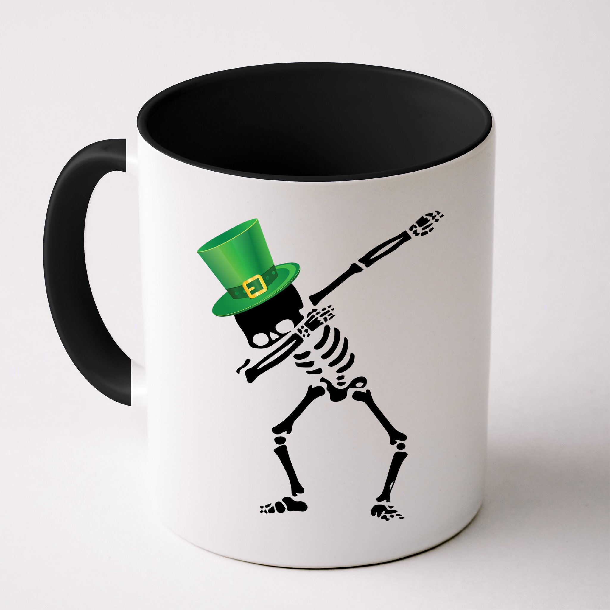 Irish Dabbing Skeleton St. Patrick's Day Mug
