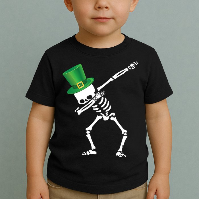 Irish Dabbing Skeleton St. Patrick's Day Toddler T-Shirt