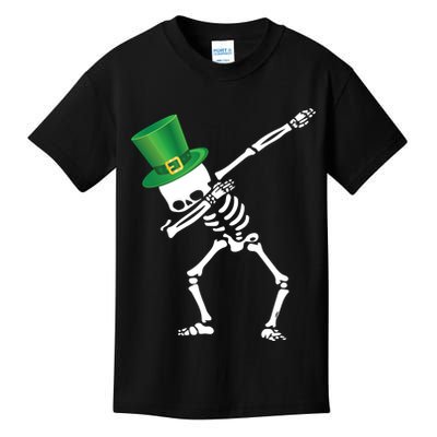 Irish Dabbing Skeleton St. Patrick's Day Kids T-Shirt