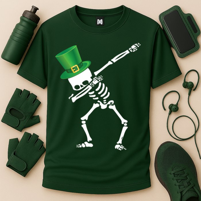 Irish Dabbing Skeleton St. Patrick's Day Performance Shirt