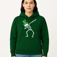 Irish Dabbing Skeleton St. Patrick's Day Hoodie