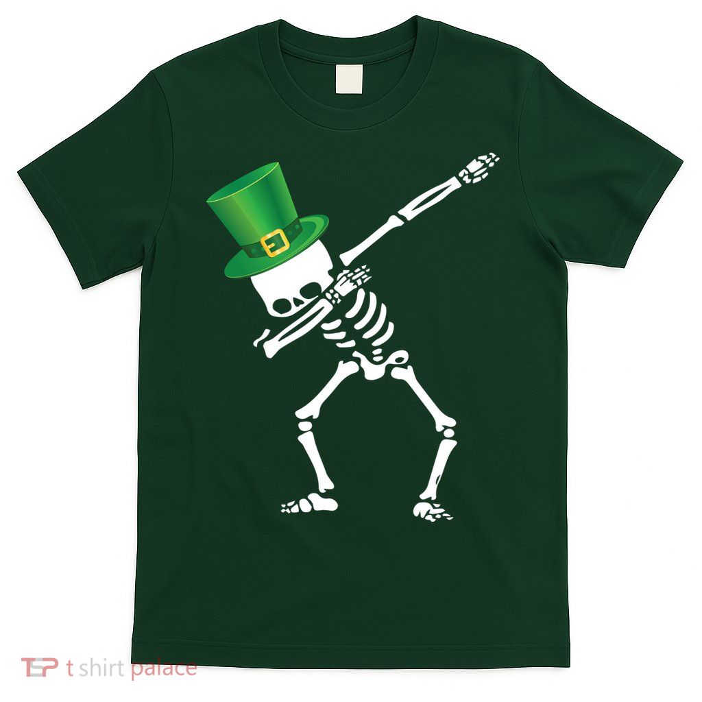 Irish Dabbing Skeleton St. Patrick's Day T-Shirt