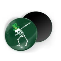 Irish Dabbing Skeleton St. Patrick's Day Magnet