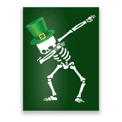 Irish Dabbing Skeleton St. Patrick's Day Poster