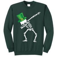 Irish Dabbing Skeleton St. Patrick's Day Tall Sweatshirt