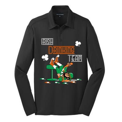 Irish Drinking Team Silk Touch Performance Long Sleeve Polo