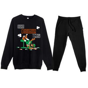 Irish Drinking Team Premium Crewneck Sweatsuit Set