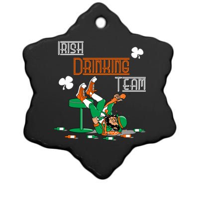 Irish Drinking Team Ceramic Star Ornament