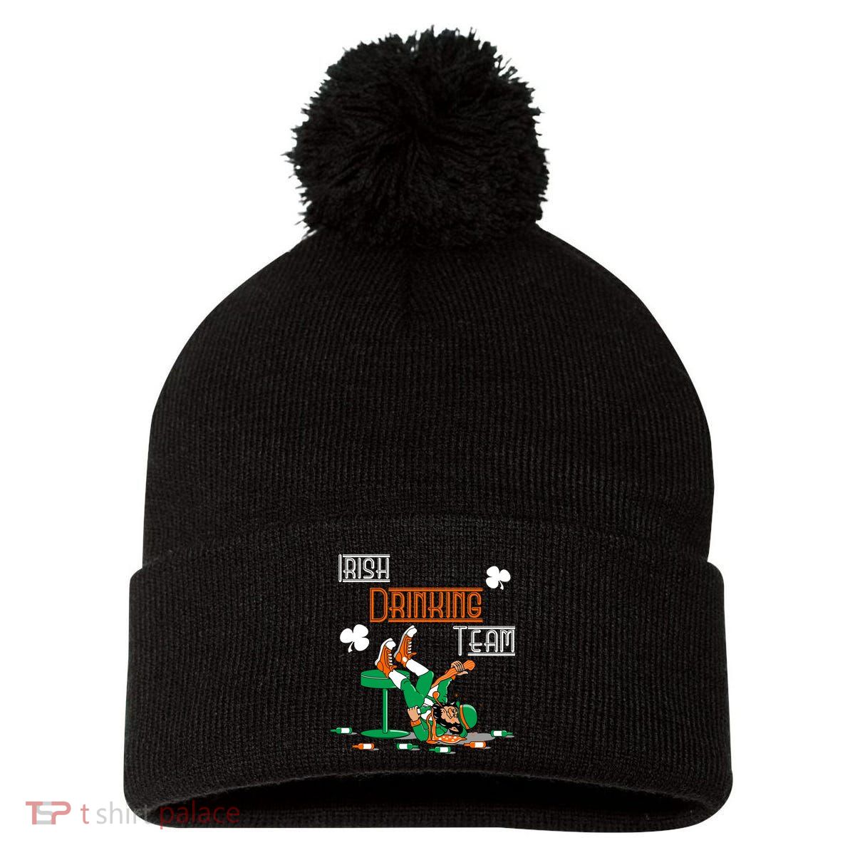 Irish Drinking Team Pom Pom 12in Knit Beanie