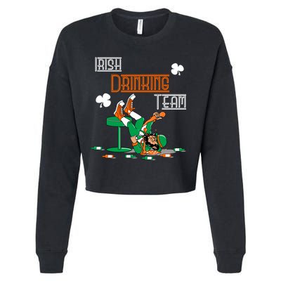 Irish Drinking Team Cropped Pullover Crew