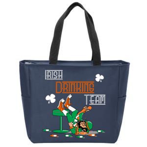 Irish Drinking Team Zip Tote Bag