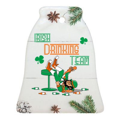 Irish Drinking Team Ceramic Bell Ornament