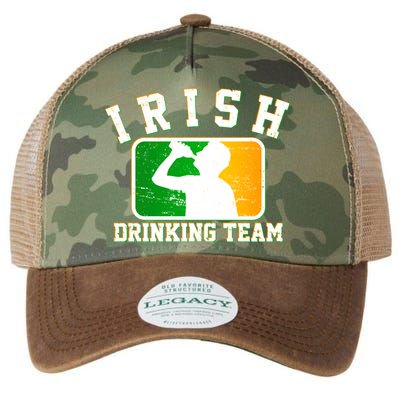 Irish Drinking Team Sports Logo Legacy Tie Dye Trucker Hat