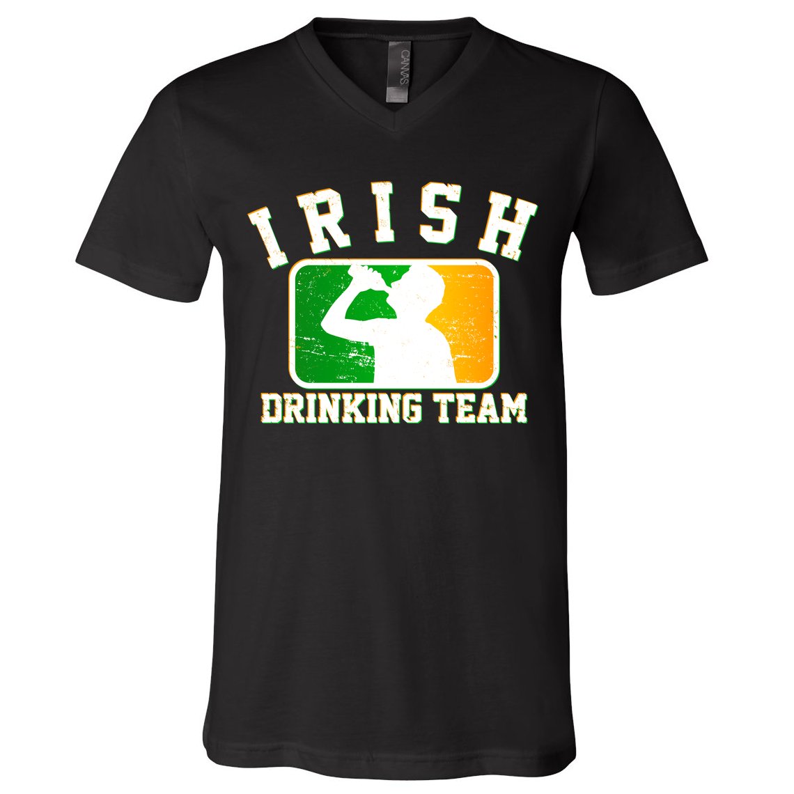 Irish Drinking Team Sports Logo V-Neck T-Shirt