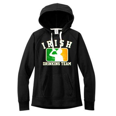 Irish Drinking Team Sports Logo Women's Fleece Hoodie