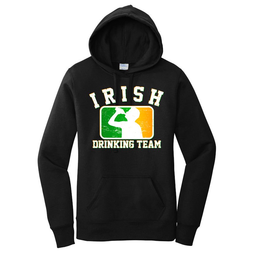 Irish Drinking Team Sports Logo Women's Pullover Hoodie