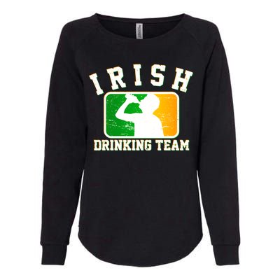 Irish Drinking Team Sports Logo Womens California Wash Sweatshirt