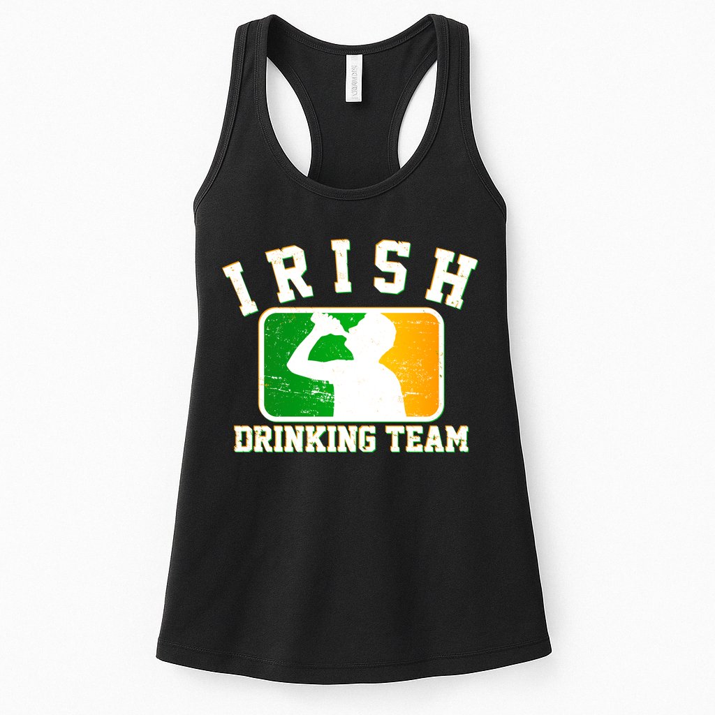 Irish Drinking Team Sports Logo Womens Tank Top