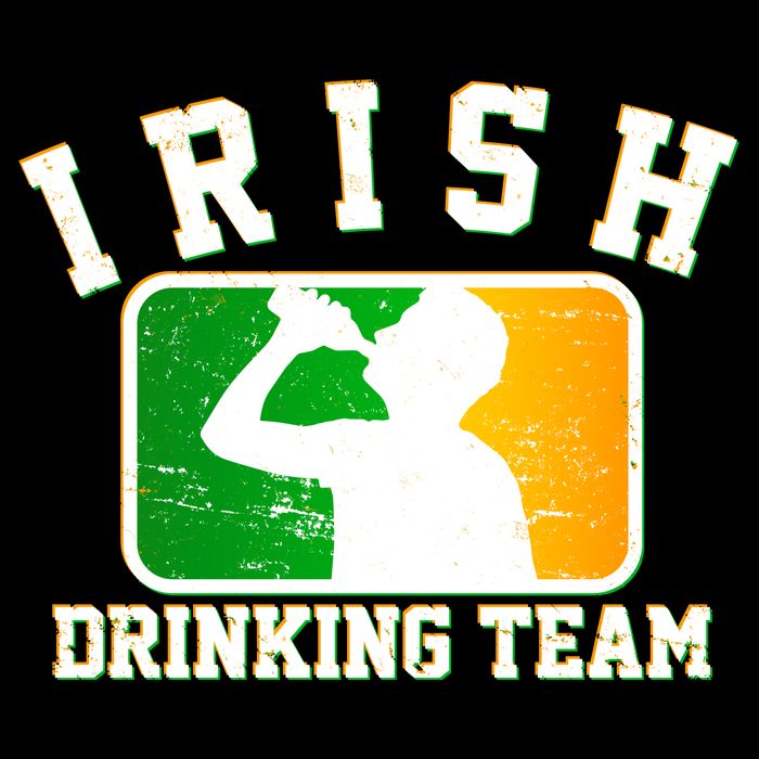 Irish Drinking Team Sports Logo Womens Tank Top