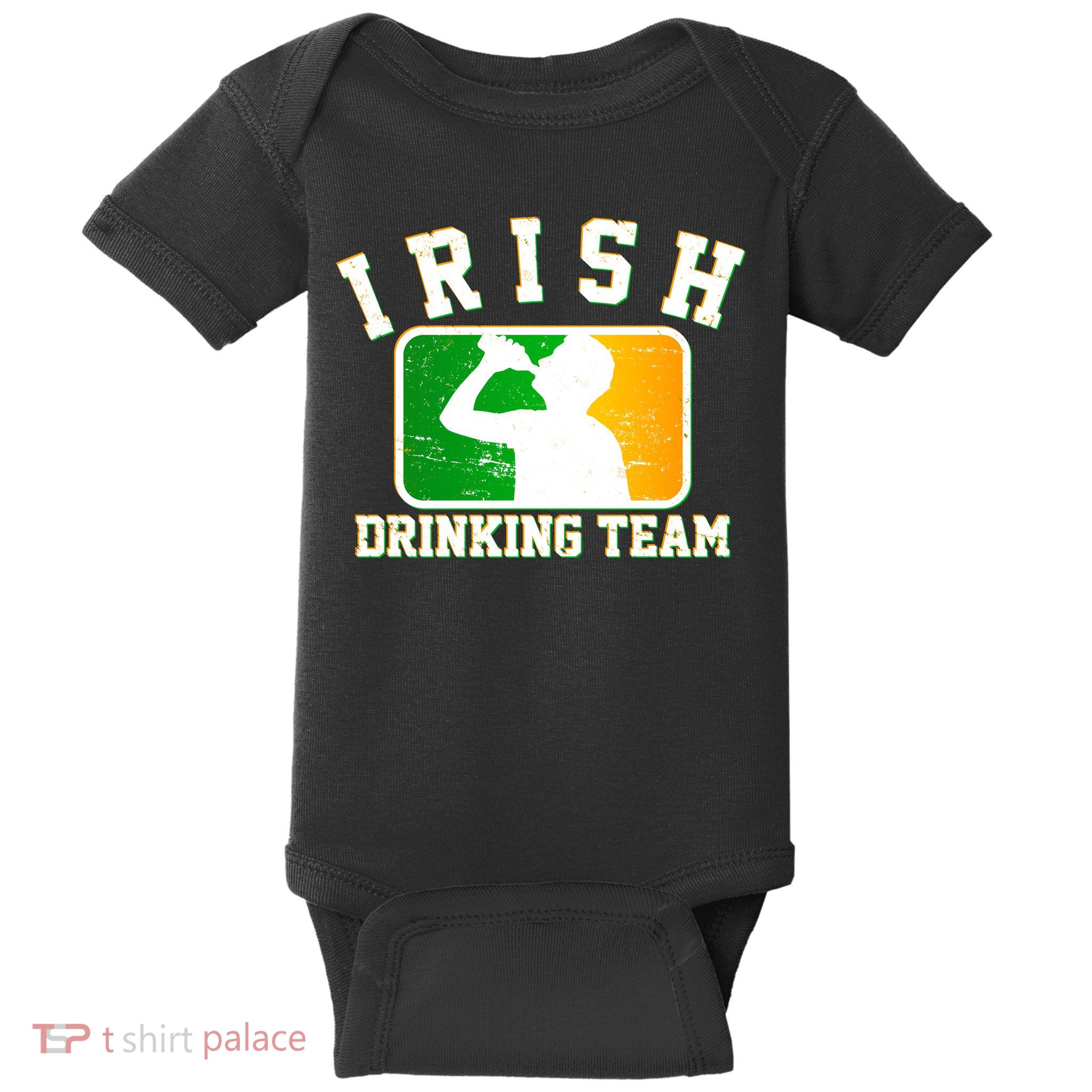 Irish Drinking Team Sports Logo Baby Bodysuit