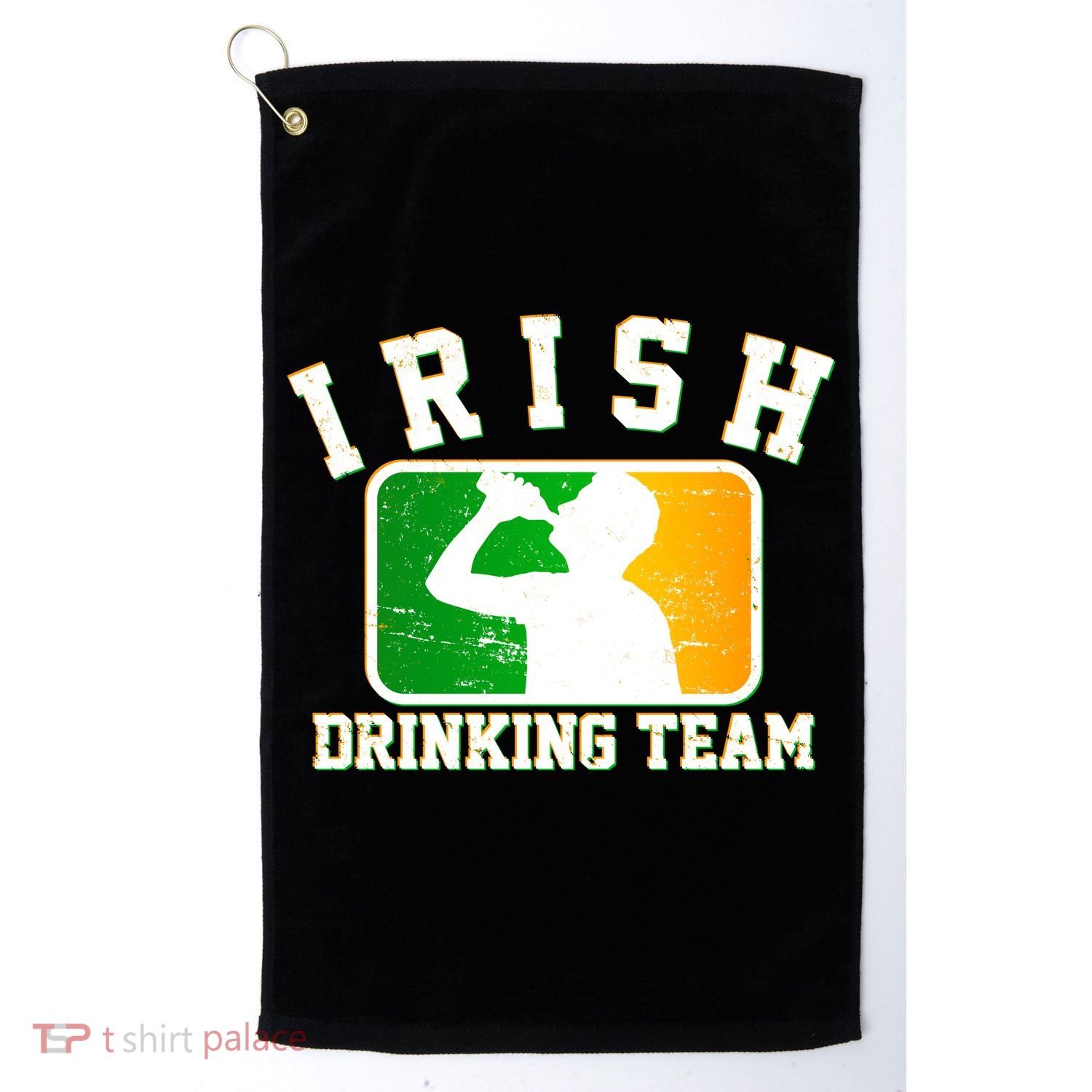Irish Drinking Team Sports Logo Golf Towel