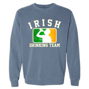 Irish Drinking Team Sports Logo Garment-Dyed Sweatshirt