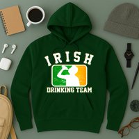 Irish Drinking Team Sports Logo Hoodie