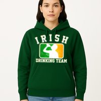 Irish Drinking Team Sports Logo Hoodie