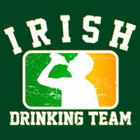 Irish Drinking Team Sports Logo Hoodie