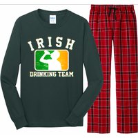 Irish Drinking Team Sports Logo Long Sleeve Pajama Set