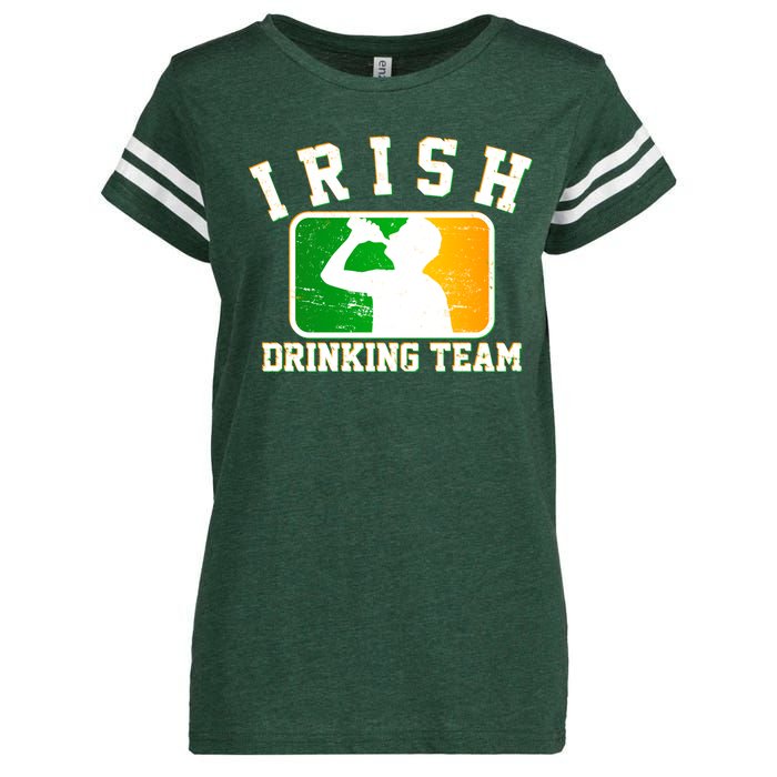 Irish Drinking Team Sports Logo Enza Ladies Jersey Football T-Shirt