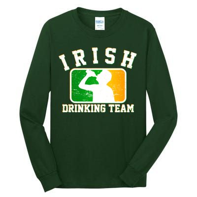 Irish Drinking Team Sports Logo Tall Long Sleeve T-Shirt