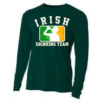 Irish Drinking Team Sports Logo Cooling Performance Long Sleeve Crew