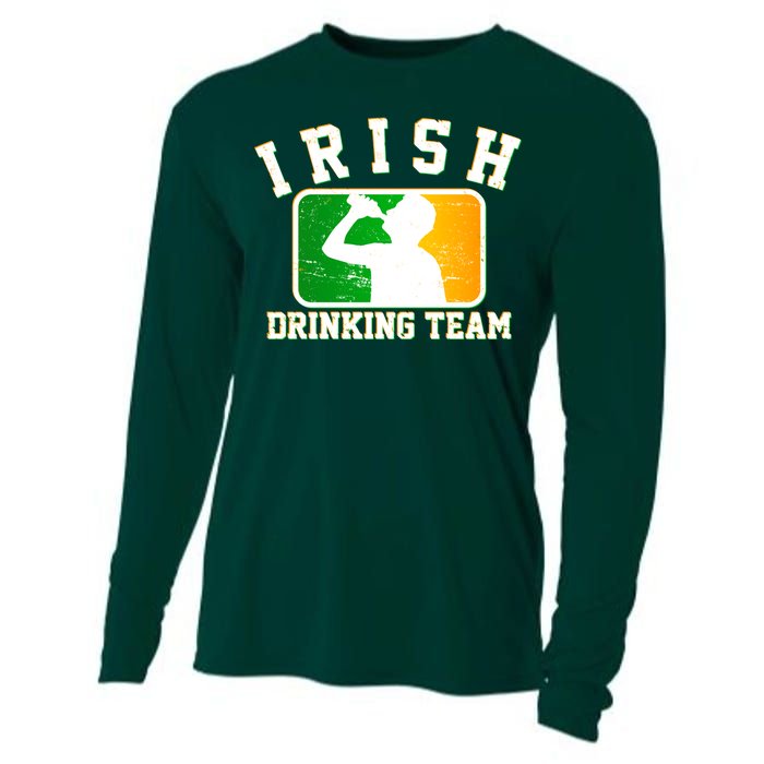 Irish Drinking Team Sports Logo Cooling Performance Long Sleeve Crew