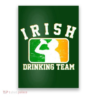 Irish Drinking Team Sports Logo Poster