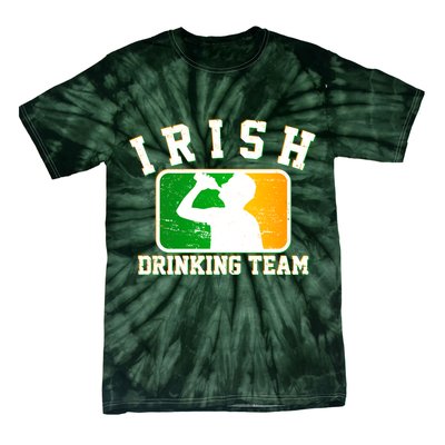 Irish Drinking Team Sports Logo Tie-Dye T-Shirt