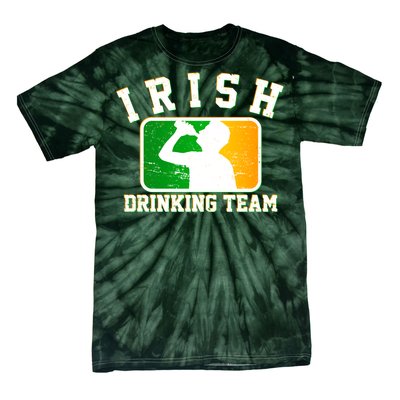 Irish Drinking Team Sports Logo Tie-Dye T-Shirt