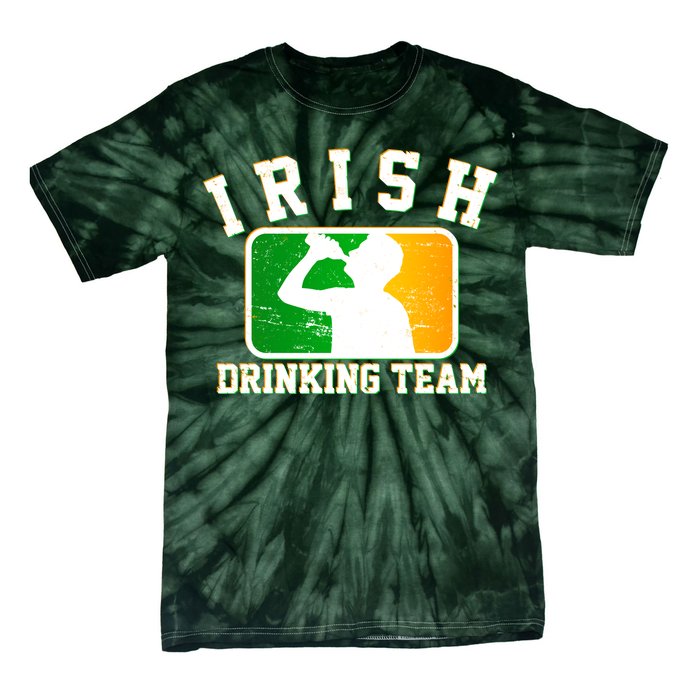 Irish Drinking Team Sports Logo Tie-Dye T-Shirt