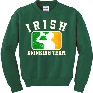 Irish Drinking Team Sports Logo Kids Sweatshirt