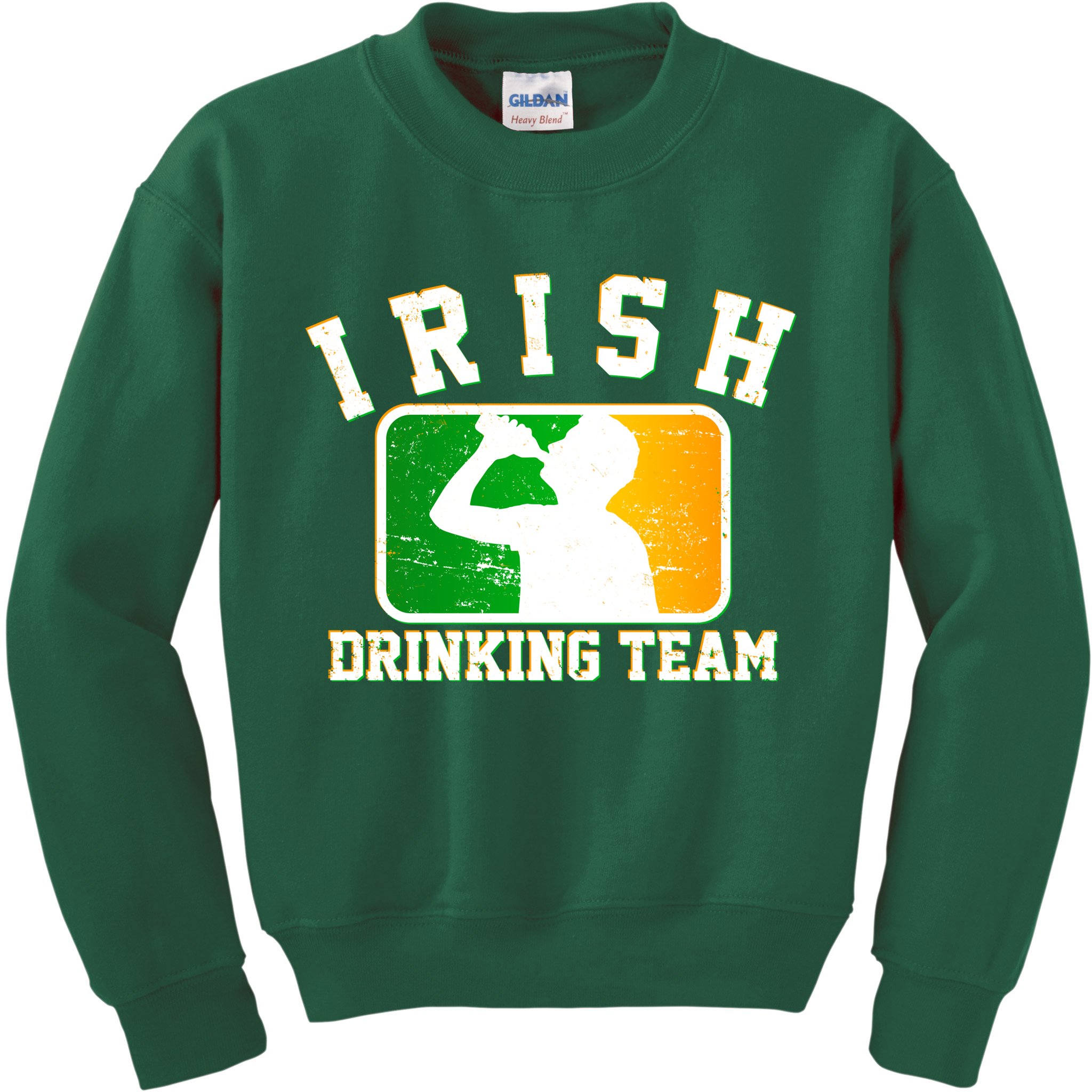 Irish Drinking Team Sports Logo Kids Sweatshirt