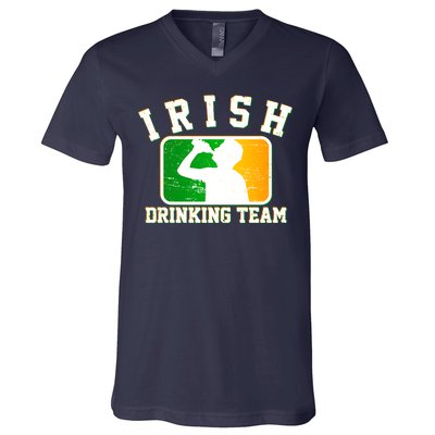 Irish Drinking Team Sports Logo V-Neck T-Shirt