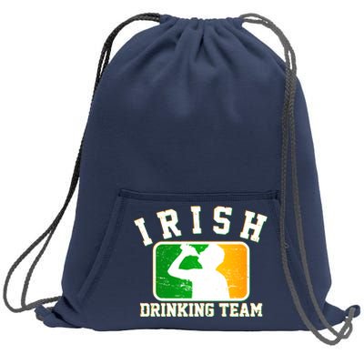 Irish Drinking Team Sports Logo Sweatshirt Cinch Pack Bag