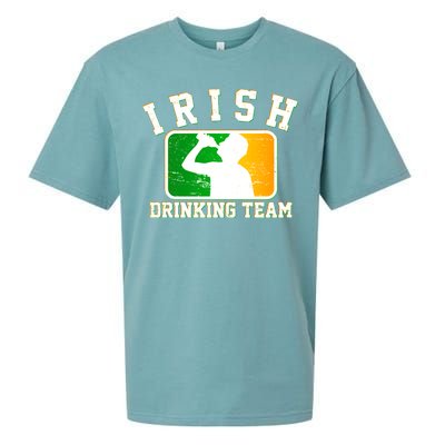 Irish Drinking Team Sports Logo Sueded Cloud Jersey T-Shirt