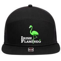 Irish Flamingo 7 Panel Mesh Trucker Snapback Hat